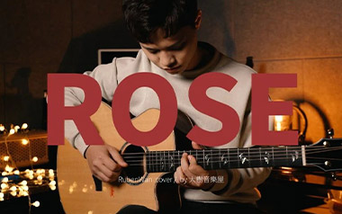 Rose拇指弹拨吉他六线谱_Ruben Wan_原版编配独奏曲谱谱_吉他拇指弹拨教程