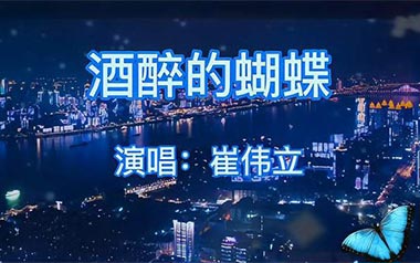 酒醉的蝴蝶吉他六线谱_崔伟立_G调原版编配弹唱伴奏谱_六线图片谱