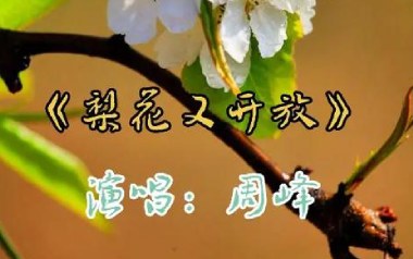 梨花又开放吉他六线谱_周峰_C调手指指法原版编配弹唱伴奏谱_图片谱