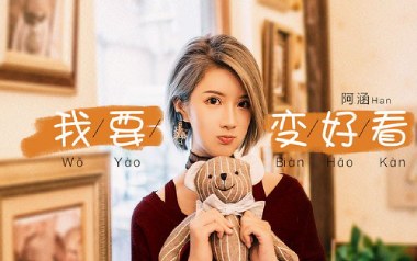我要变好看吉他六线谱_阿涵_C调手指指法简单版_图片谱