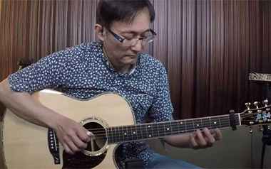 左岸印象拇指弹拨吉他六线谱_董运昌_原版编配独奏谱_吉他独奏谱六线谱